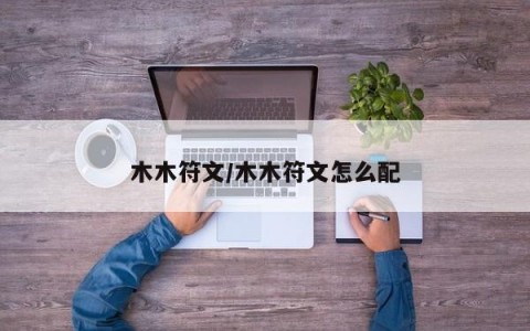 木木符文/木木符文怎么配